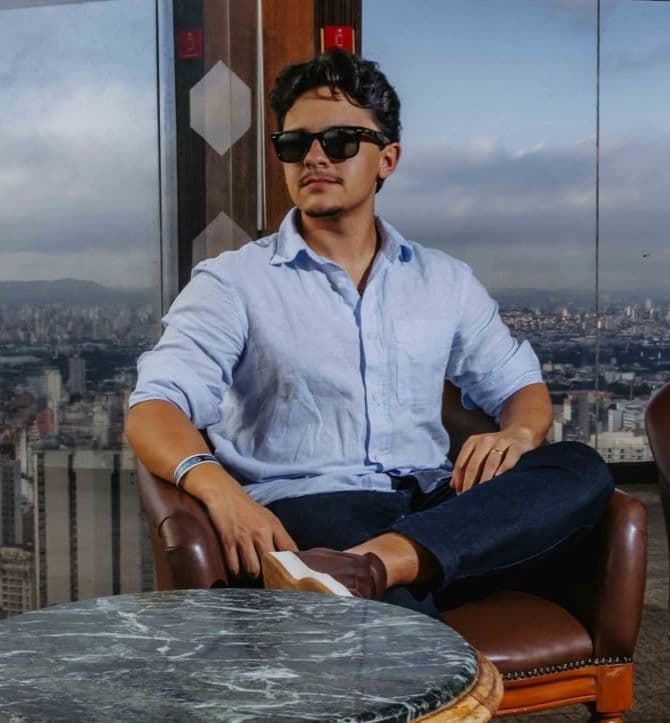 Anthony Carreiro na identidade da Imersão Taboola